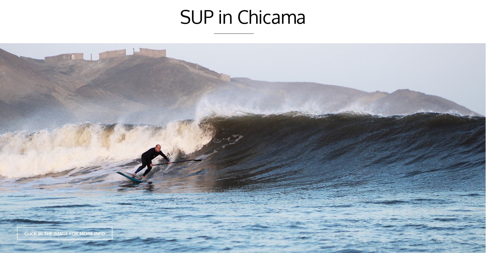 SUP IN CHICAMA